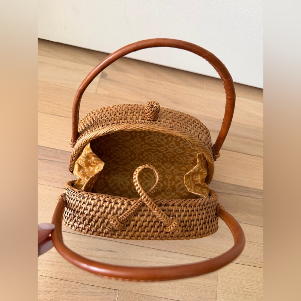 Anthropologie Brown Woven Mini Bag - Picture 8 of 16